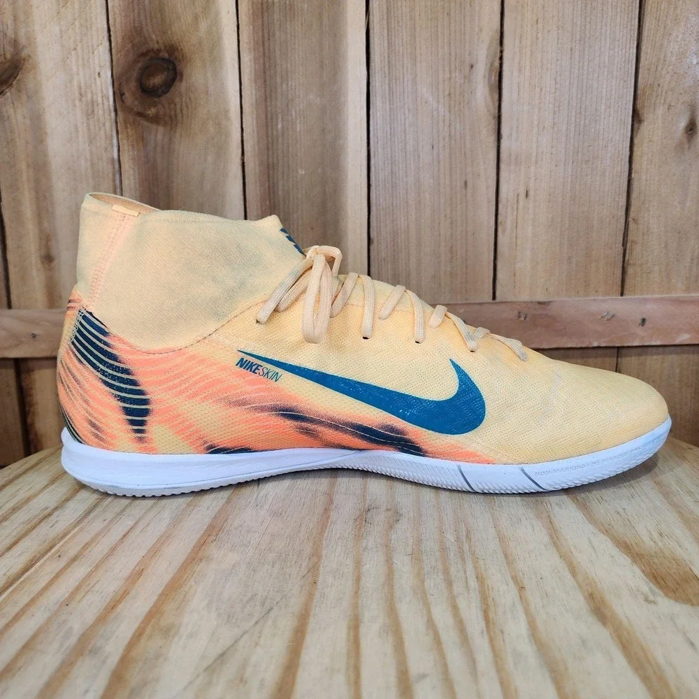 Nike Zoom Mercurial Superfly 10 Academy Shoes Mens 10.5 Yellow Soccer Indoor